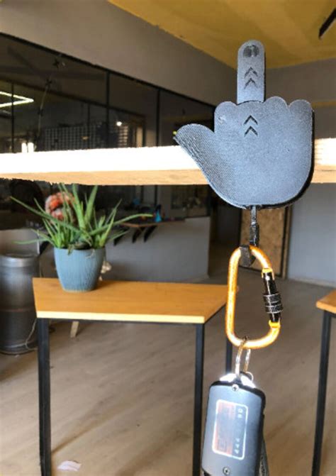middle finger key holder stl.